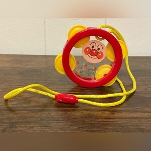 A Rare Vintage Anpanman Small Cute Helpful Mom Necklace Rattle For Babies RARE